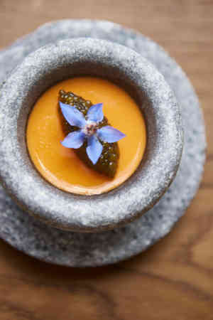 Sea Urchin Custard With Pickle Jelly And Petrossian Royal Caviar 2